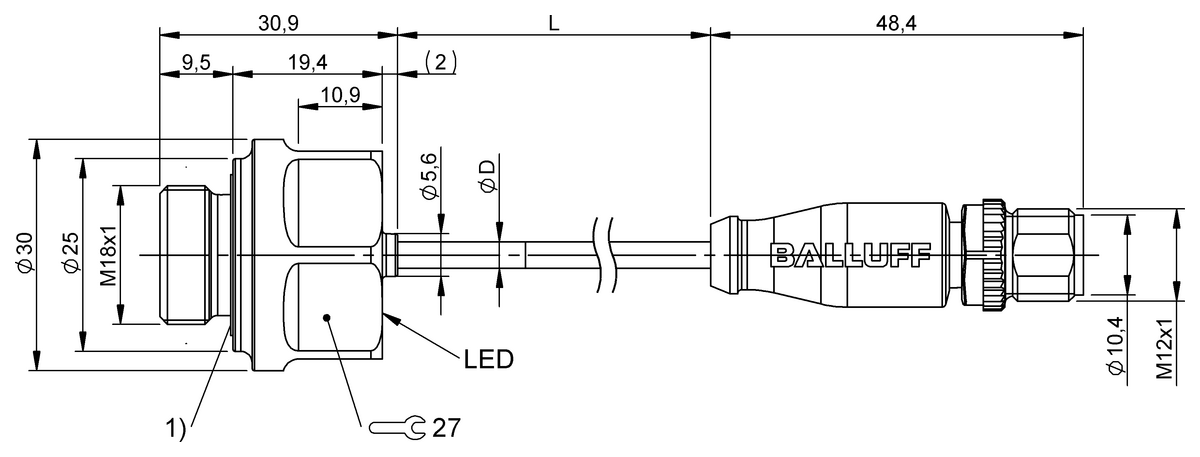 Ultrasonic sensors for short stroke hydraulic cylinders