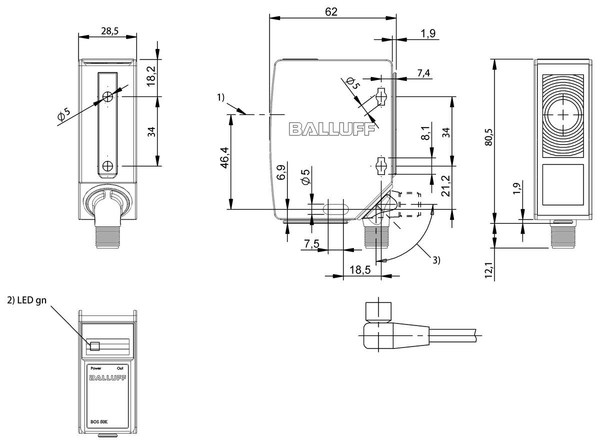 Through-beam sensors