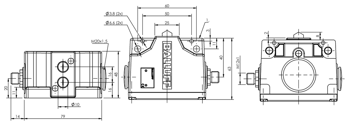 Mechanical multiple position limit switches