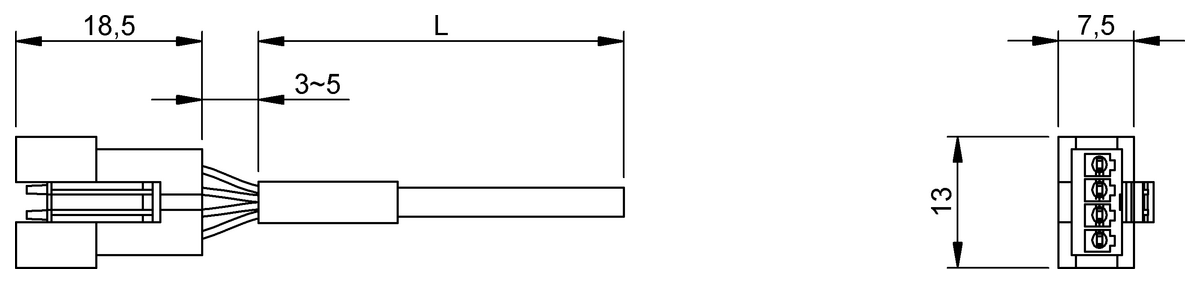 Single-ended cordsets