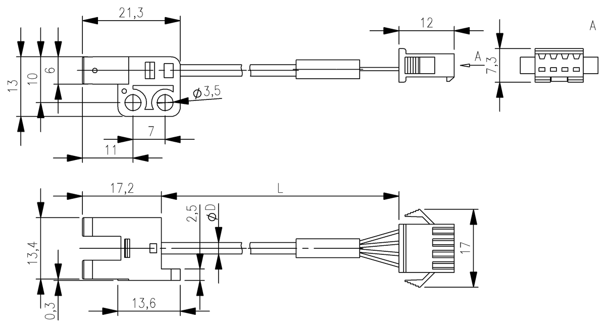 Fork sensors plastic