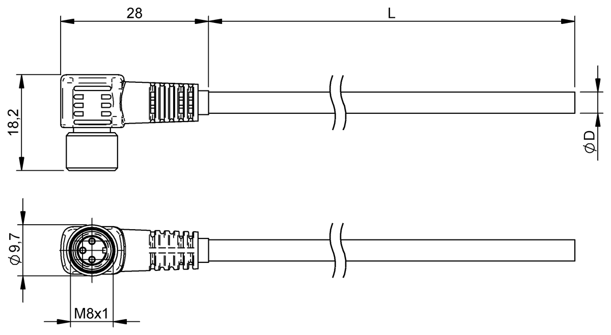 Single-ended cordsets