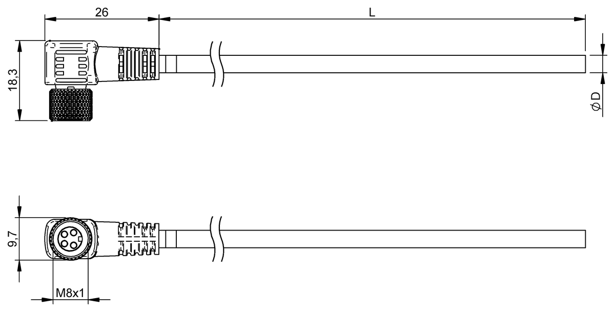 Single-ended cordsets