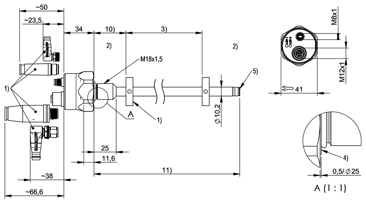 Magnetostrictive linear position sensors in rod design