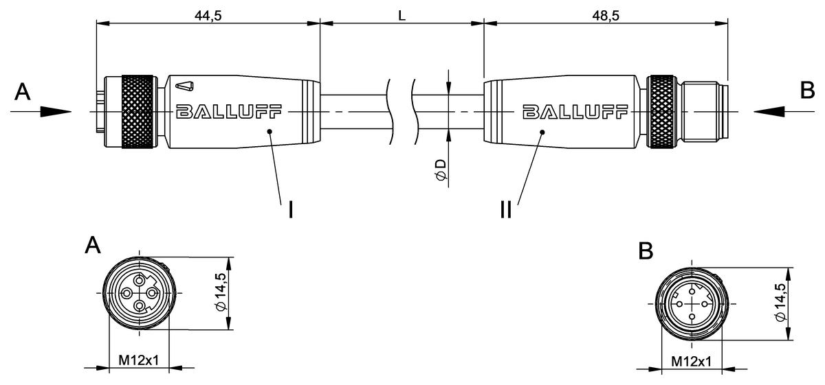 Double-ended cordsets