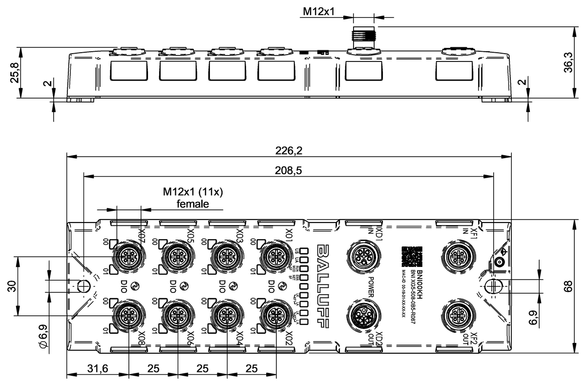 Network modules with multi-protocol