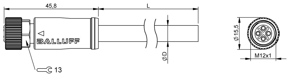 Single-ended cordsets