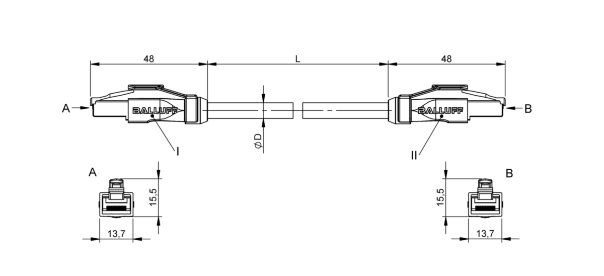 Double-ended cordsets