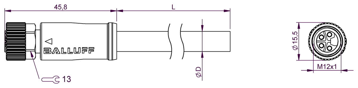 Single-ended cordsets