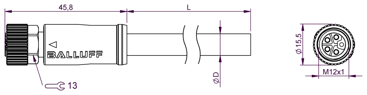 Single-ended cordsets