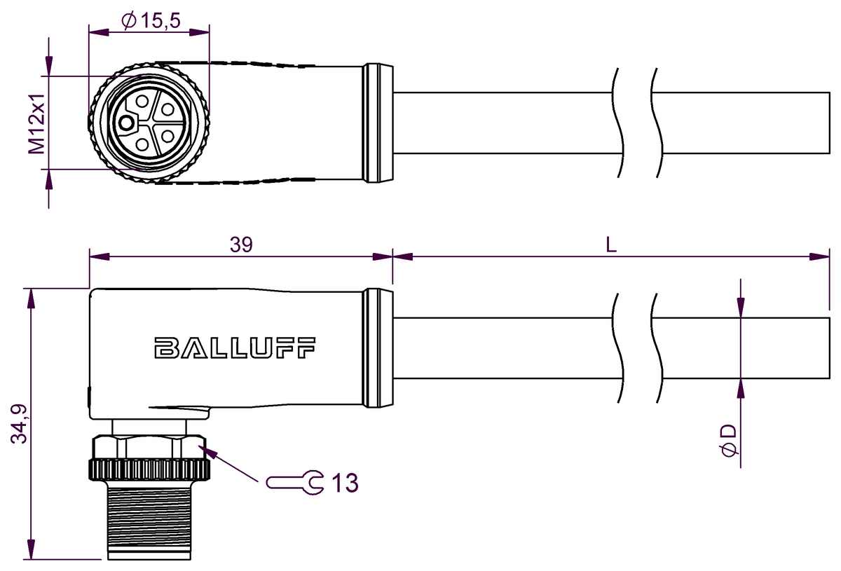 Single-ended cordsets
