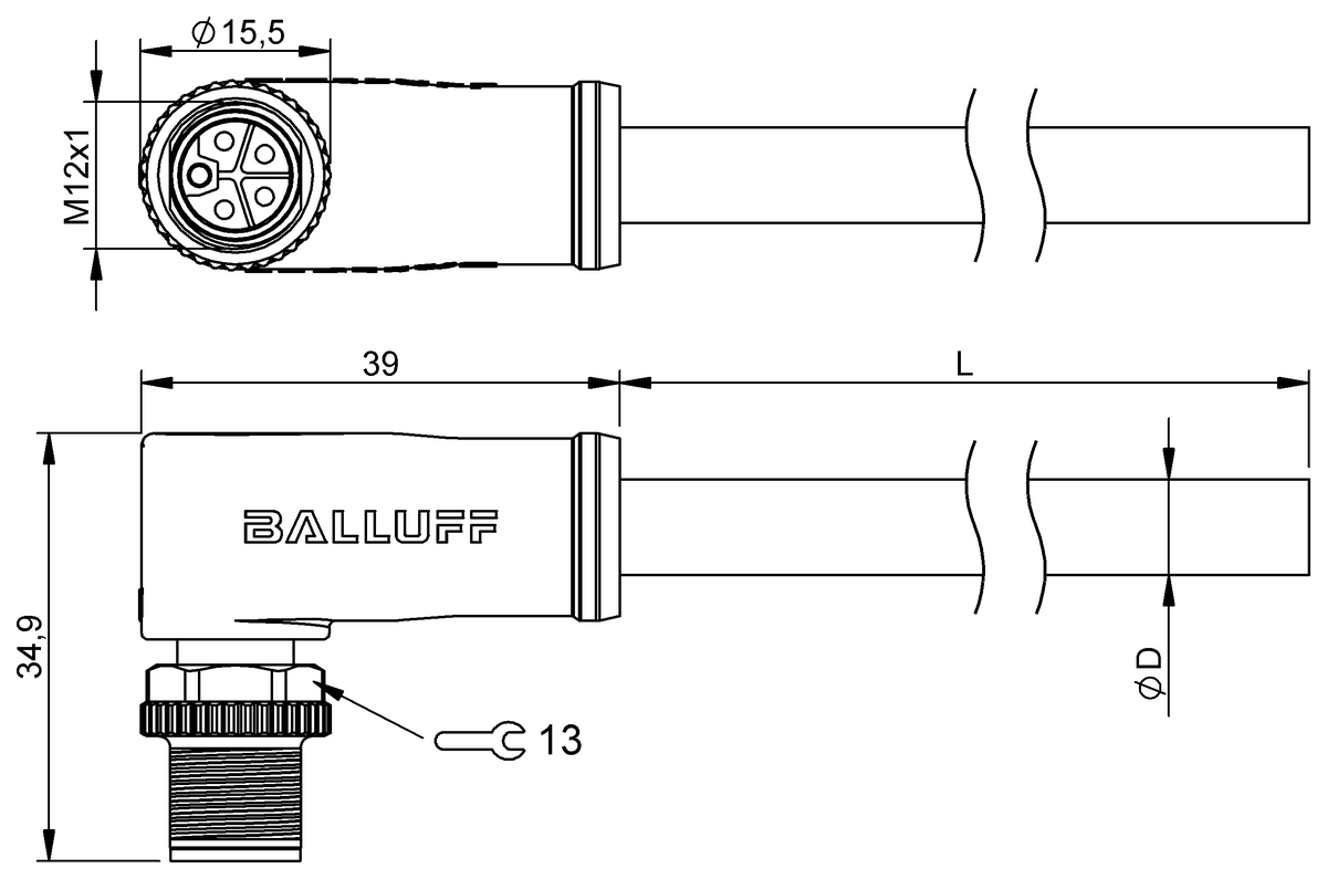 Single-ended cordsets