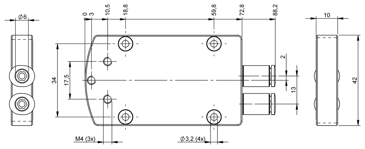 Brackets for vision sensors and lights