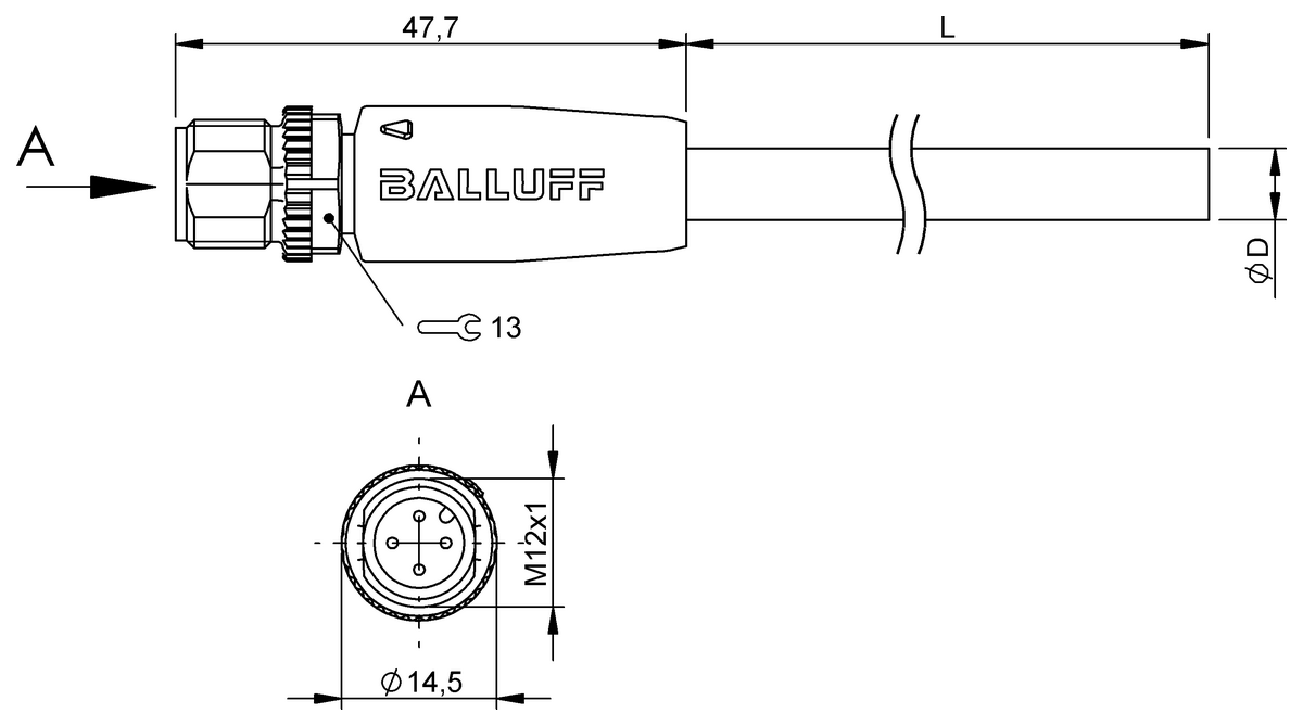 Single-ended cordsets