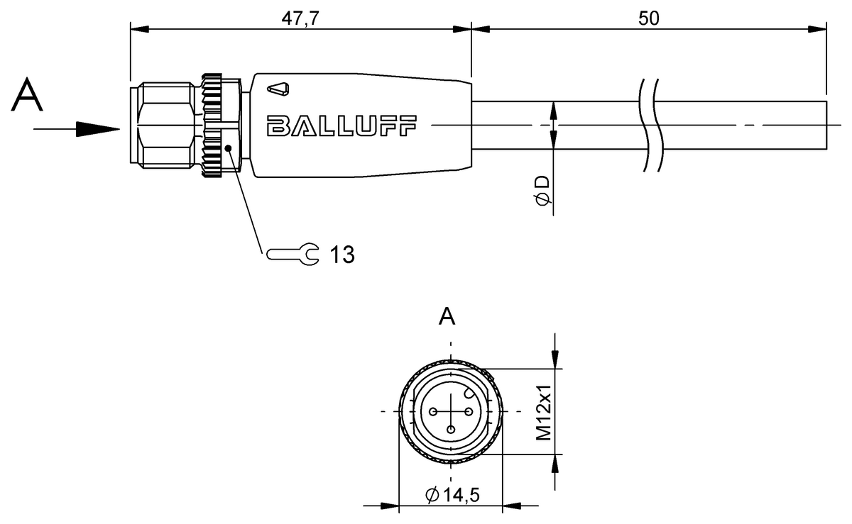 Single-ended cordsets