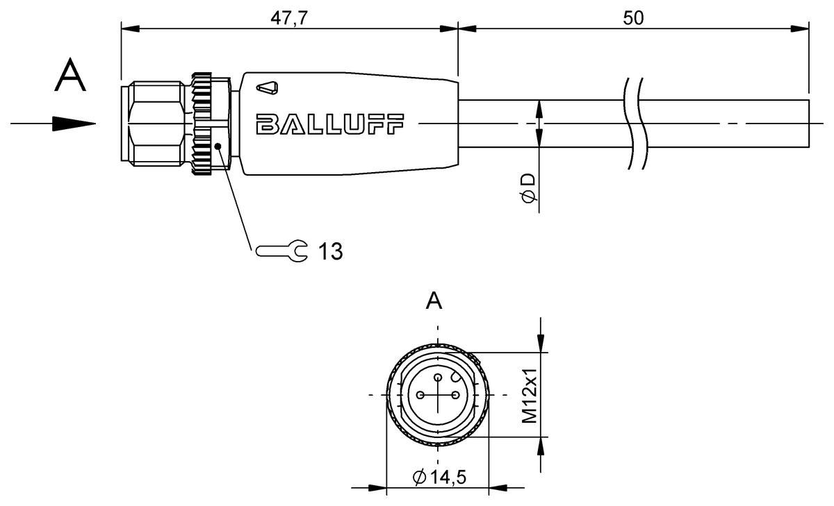 Single-ended cordsets