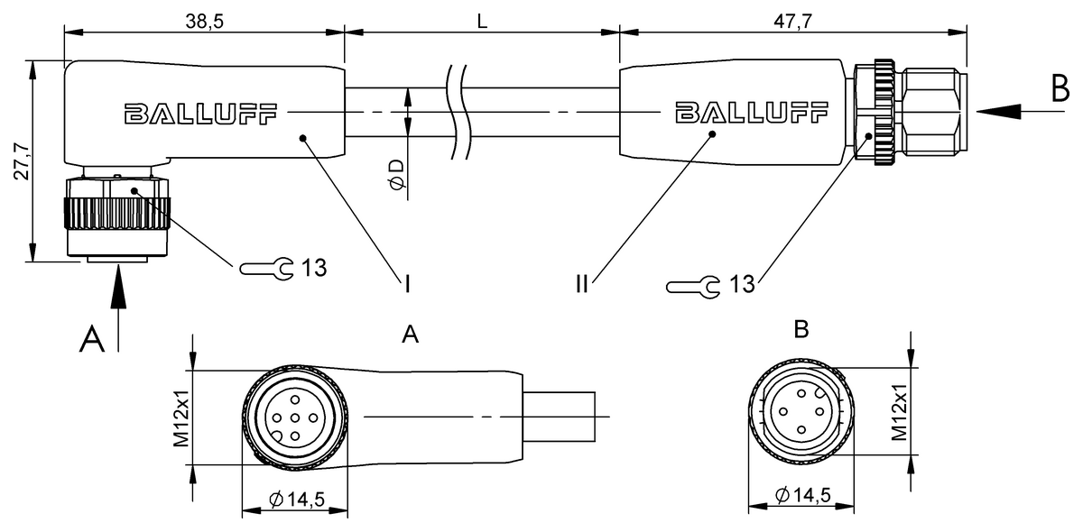 Double-ended cordsets