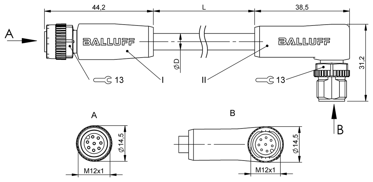 Double-ended cordsets