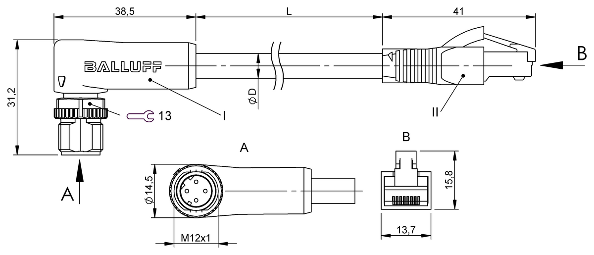Double-ended cordsets