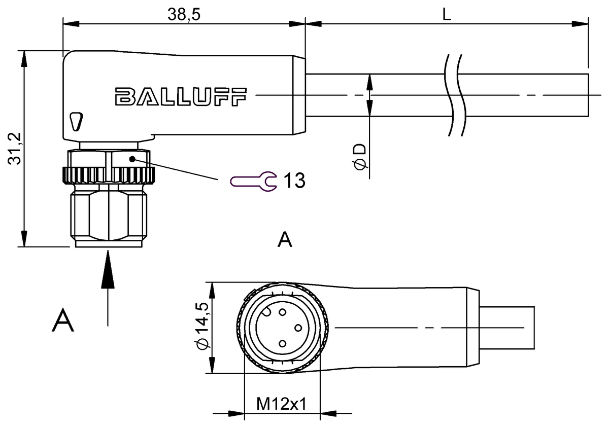 Single-ended cordsets