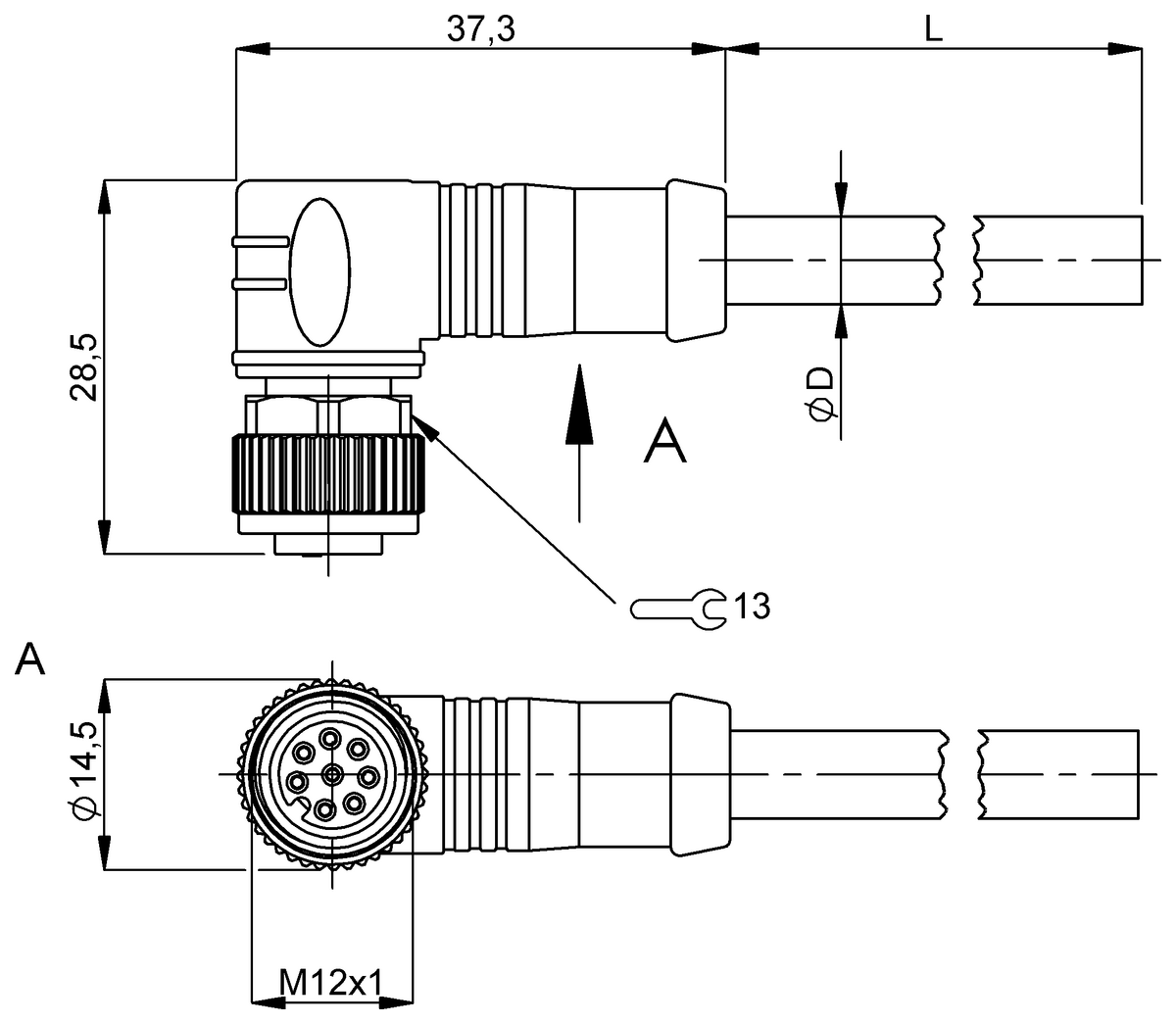 Single-ended cordsets