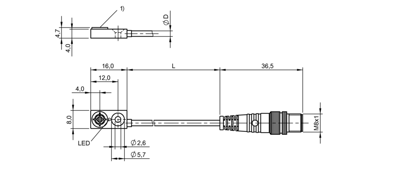 BES048C (BES R04KC-PSC25F-EP00,2-GS49) Inductive standard sensors - BALLUFF