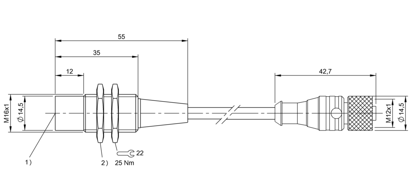 BIS006F (BIS C-306-PU1-05) LF read/write heads/antennas (70/455kHz