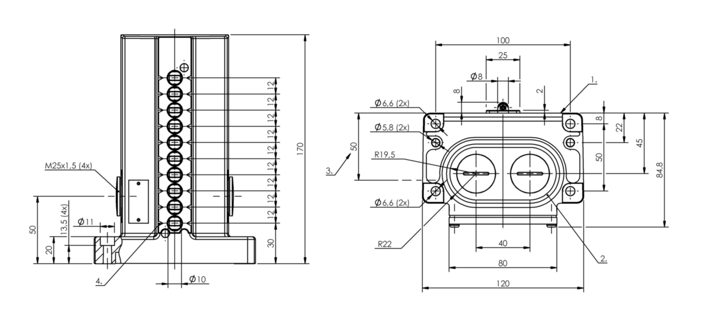 BNS017L (BNS 813-D10-L12-100-22-10) Mechanical multiple position