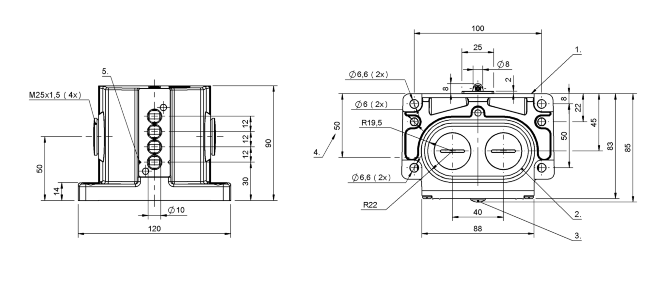 BNS010K (BNS 813-D04-R12-100-20-01-FE) Mechanical multiple position ...