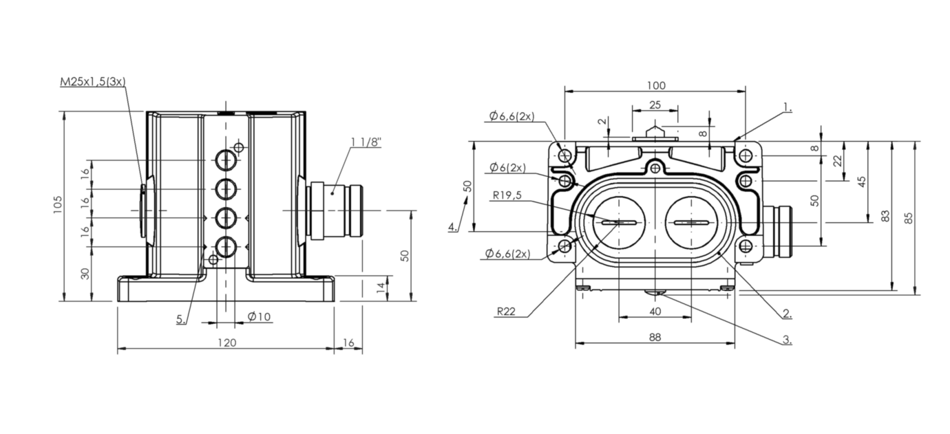 BNS00YZ (BNS 813D04D161002002FDS90R) Mechanical multiple position limit switches with