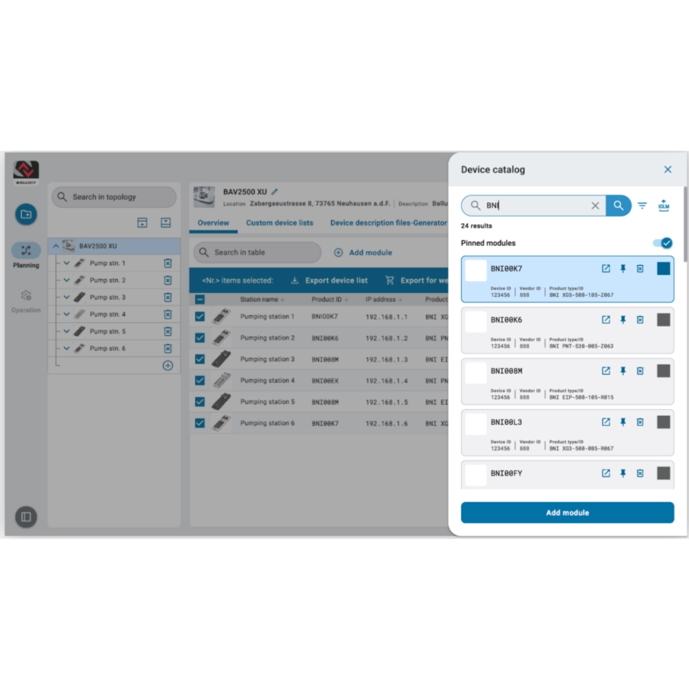Balluff Engineering Tool